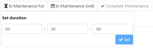 In Maintenance For options