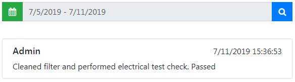 Operator log example