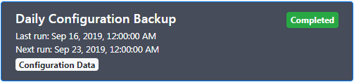 Backup Schedule OK