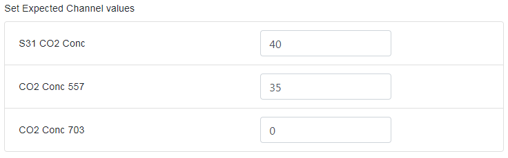 Expected Channel Values