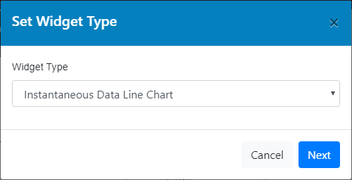 Instantaneous Data Line Chart