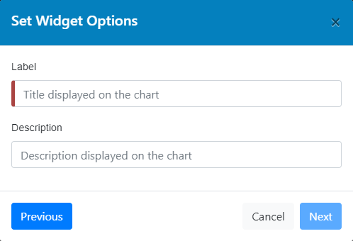 Widget name and description